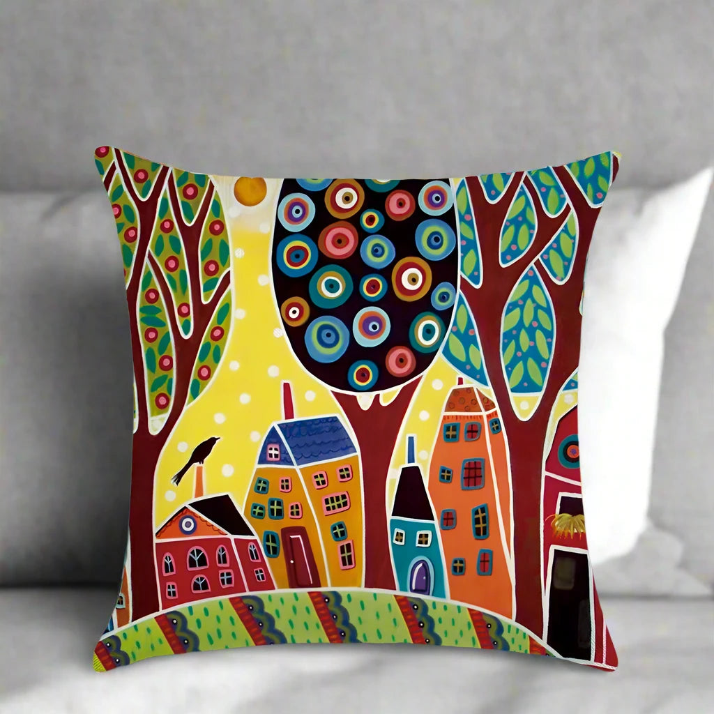 Fashion Pillow Cases Fabric Linen Home Pillow Case Cover Cushion