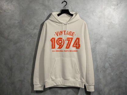 Vintage 1974 All Original Parts Included Design Hoodie- Cloud 16 Clothing Co.- {{Product type}}