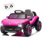 12V Licensed Volkswagen Beetle Kids Ride On Electric Car - Pink - Kids Bikes & Riding Toys