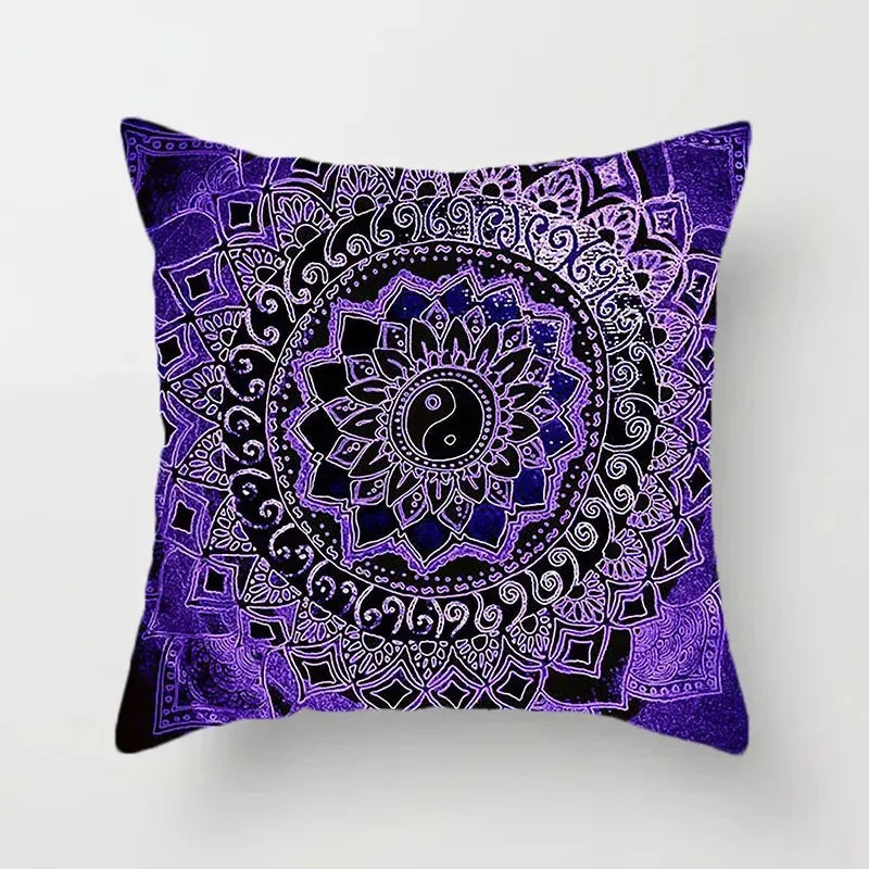 Pillowcase Decorative Abstract Geometric Bohemian Mandala Style