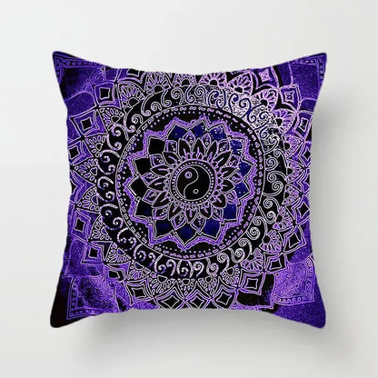 Pillowcase Decorative Abstract Geometric Bohemian Mandala Style