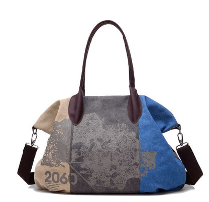 Versatile Canvas Womens Shoulder Tote Bag - - handbag