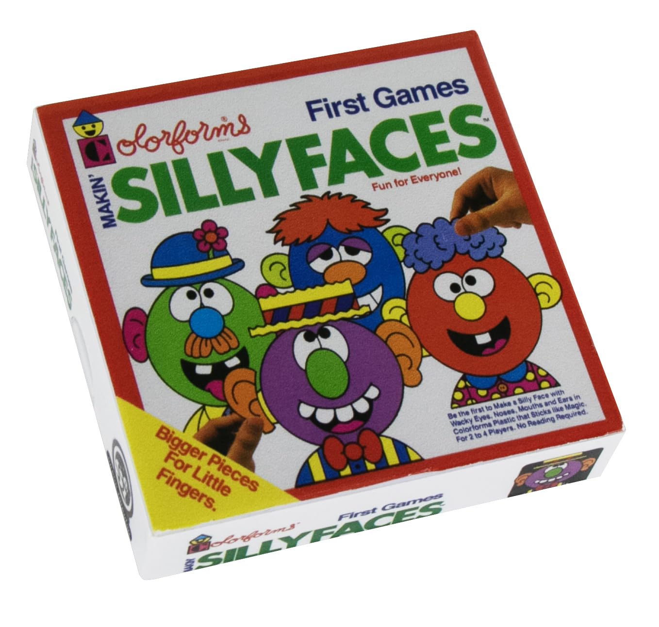 Worlds Smallest Colorforms Silly Faces - - toy