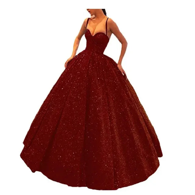 Backless Halter Dress with Shiny Pleated Skirt - Borgonha S - dress