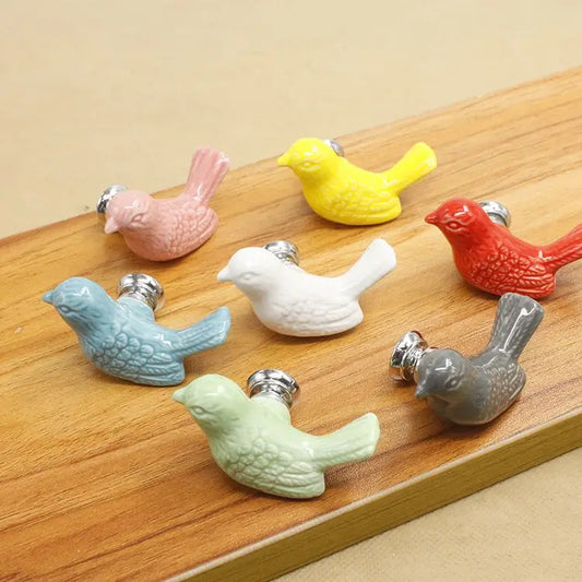 Dove Ceramic Pull Handle Knob Ceramic Bird Handle Knob