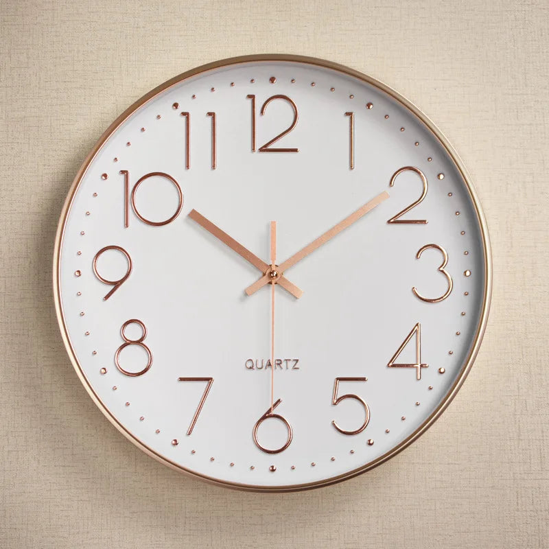 10 Inch Aesthetic Minimalist Large Mechanic Clock Wall