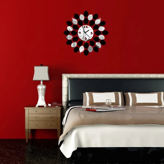 Retro Mirror Wall Clock