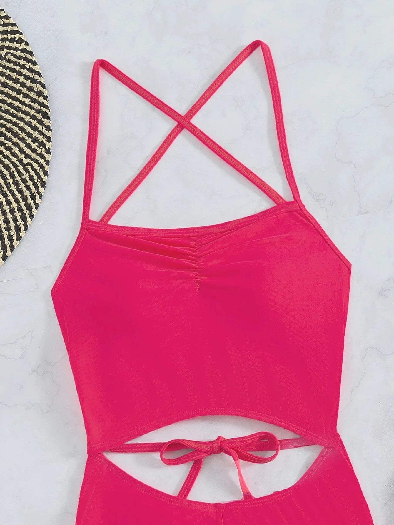 Hot Pink One Piece Swimsuit