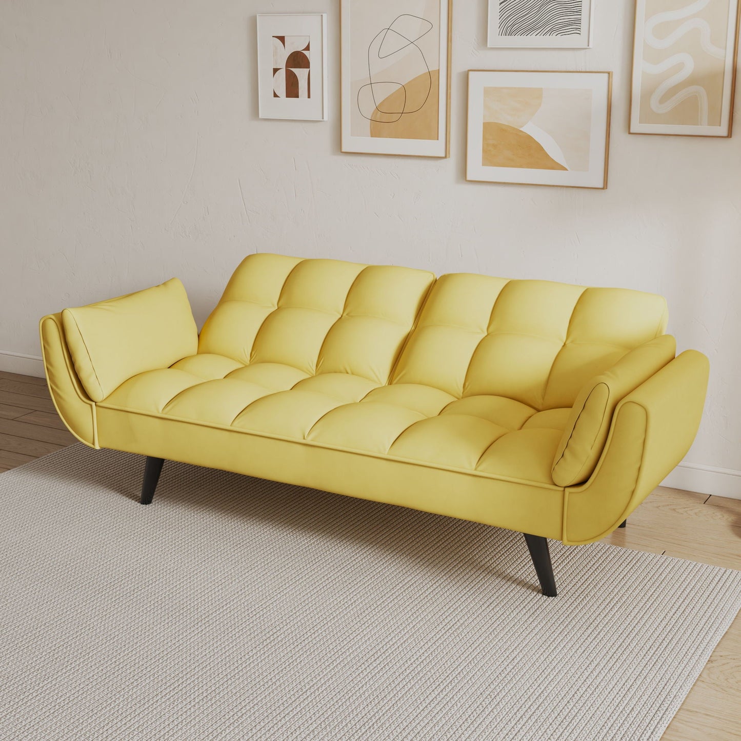 Sofa Soft Two Armrests Throw Pillow Pillow Comfortable Fit Apartment Bedroom Small Space- Unique Piece Furniture- {{Product type}}