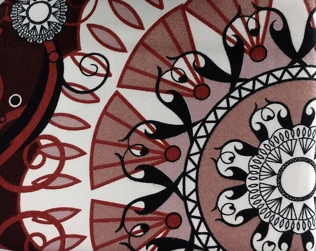 Tache Burgundy Palace Paisley Medallion Bed Sheet Set (2810FITFLT) - - Bed Sheet