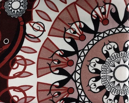 Tache Burgundy Palace Paisley Medallion Bed Sheet Set (2810FITFLT) - - Bed Sheet
