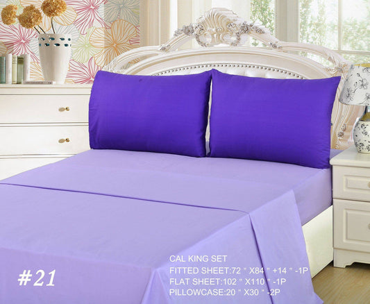 Tache Cotton Lavender Purple Bed Sheet Set - - Bed Sheet