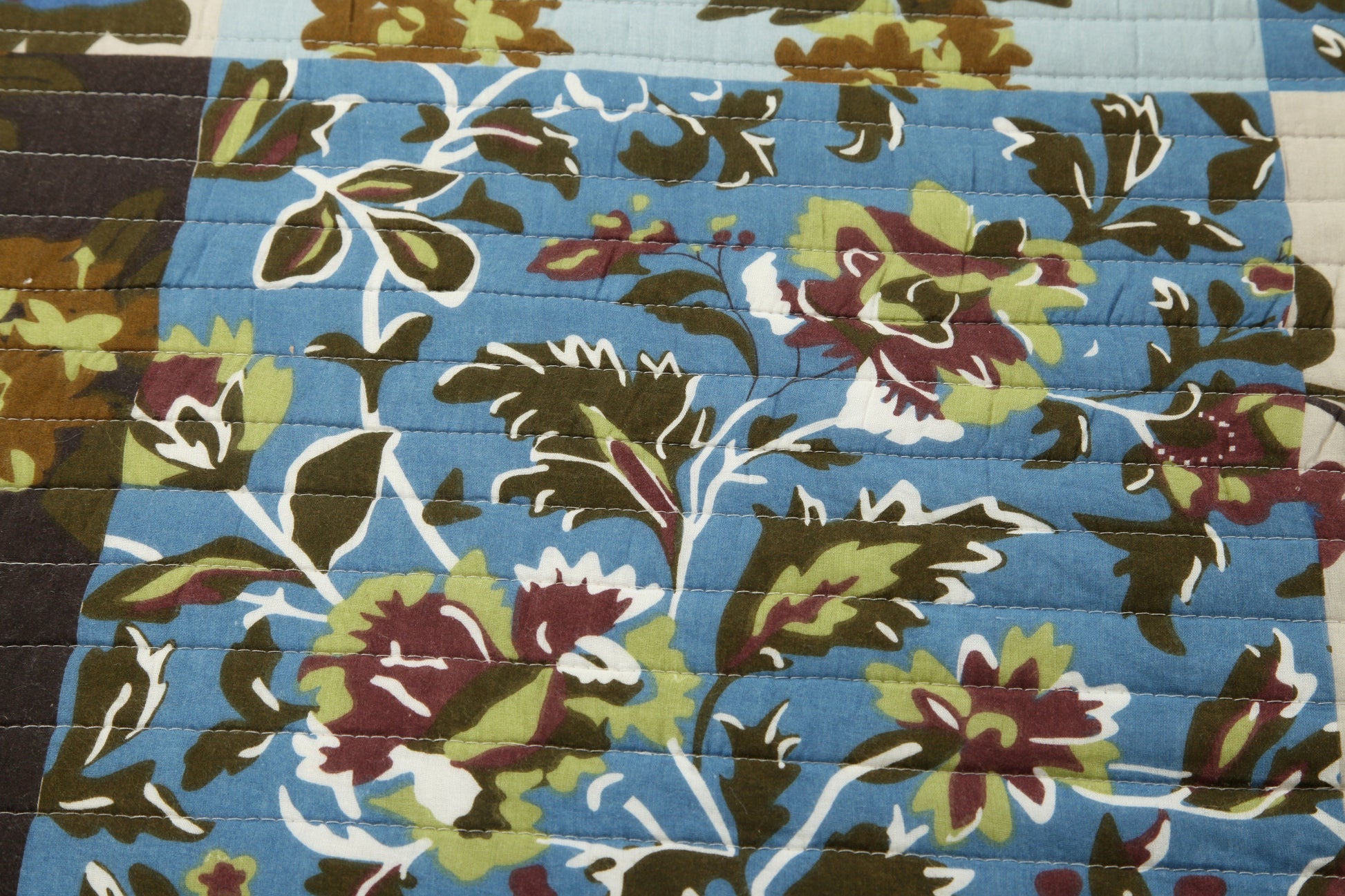 Tache Mystical Forest Green Blue Leaves Cotton Quilt Set (KST1504) - - Quilt / Bedspread