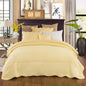 Tache Buttercup Puffs Yellow Diamond Matelasse Scalloped Quilt Set (YELLEMDES) - - Quilt / Bedspread