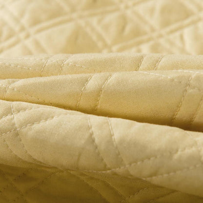 Tache Buttercup Puffs Yellow Diamond Matelasse Scalloped Quilt Set (YELLEMDES) - - Quilt / Bedspread