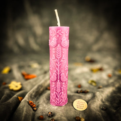 Derevo Zhyttya Tree of Life Candle Spell Kit - Growth & Connection - Purple (Wisdom) - Candle Spell Kit
