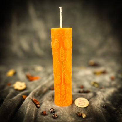 Derevo Zhyttya Tree of Life Candle Spell Kit - Growth & Connection - Orange (New Beginnings) - Candle Spell Kit