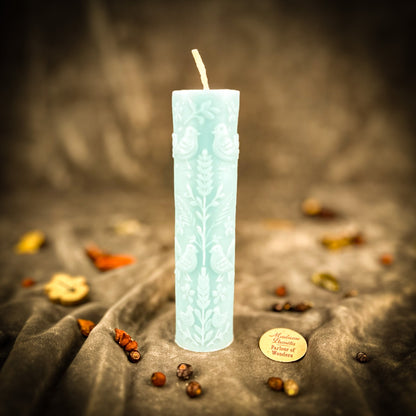 Derevo Zhyttya Tree of Life Candle Spell Kit - Growth & Connection - Blue (Communication) - Candle Spell Kit