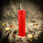 Khrest Cross of Protection and Plenty Pillar Candle Spell Kit - Sacred Balance & Abundance Magic - Red (Passion) - Candle Spell Kit