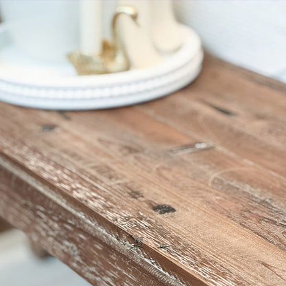 Vintage-Inspired Reclaimed Wood Folding Bench - - Sale