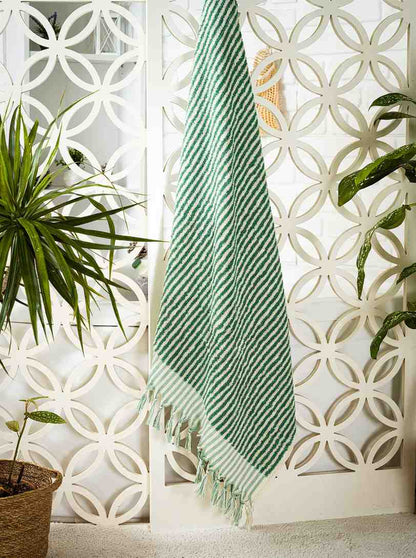 Striped Bath Towel - - Bath Towels