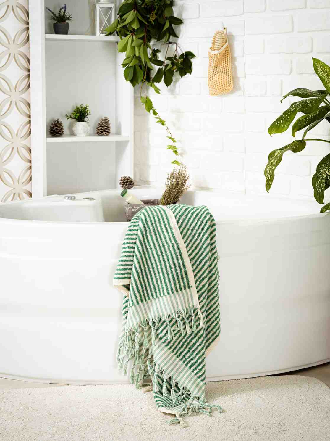 Striped Bath Towel - - Bath Towels
