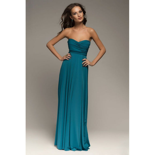 Long Wrap Dress - - dress