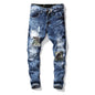 Mens Classic Straight Jeans - Blue 28 - jeans