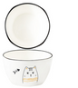 PurrfectCat Ceramic Dining Bowls - F - bowls