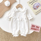 Autumn Princess Cotton Romper - White 80 cm - romper