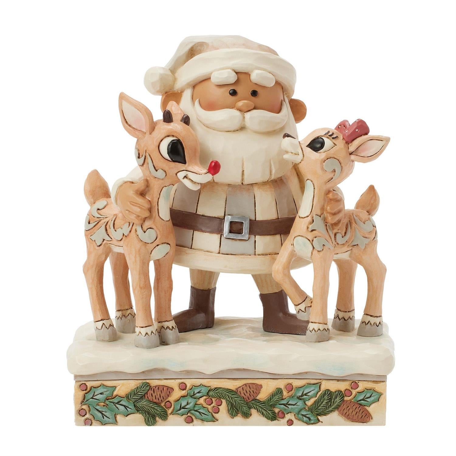 Woodland Santa with Rudolph and Clarice - Default Title - Christmas >> Figurines >> Jim Shore