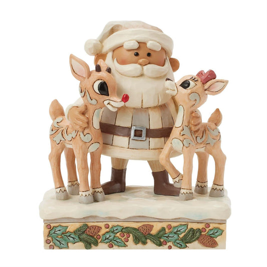 Woodland Santa with Rudolph and Clarice - Default Title - Christmas >> Figurines >> Jim Shore