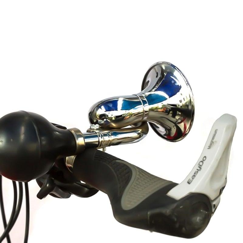 Bicycle Air Horn Safety Bell Ring Handlebar Bicycle Accessories Mountain Road Bike Cycling Loud Bells Alloy Trumpet Honking Bike Horn For Adults Classic Bugle Horn Metal Squeeze Horn For Golf Cart Fits All Bicycle Handle Bar Loud Sounds - - ST90SP889JHO