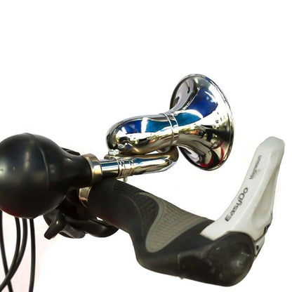 Bicycle Air Horn Safety Bell Ring Handlebar Bicycle Accessories Mountain Road Bike Cycling Loud Bells Alloy Trumpet Honking Bike Horn For Adults Classic Bugle Horn Metal Squeeze Horn For Golf Cart Fits All Bicycle Handle Bar Loud Sounds - - ST90SP889JHO