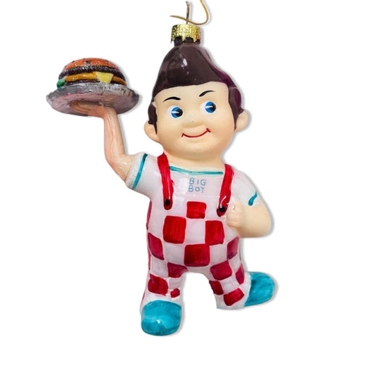 Big Boy Burger Glass Ornament - - Ornament
