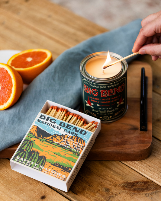 Big Bend Vintage National Park Cabin Matches - - matches