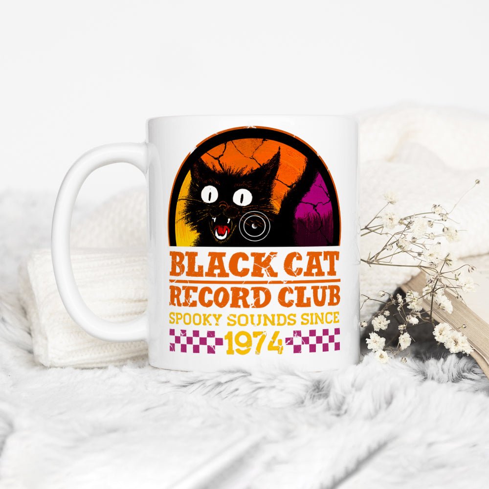 Black Cat Record Club Mug - -
