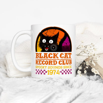 Black Cat Record Club Mug - -