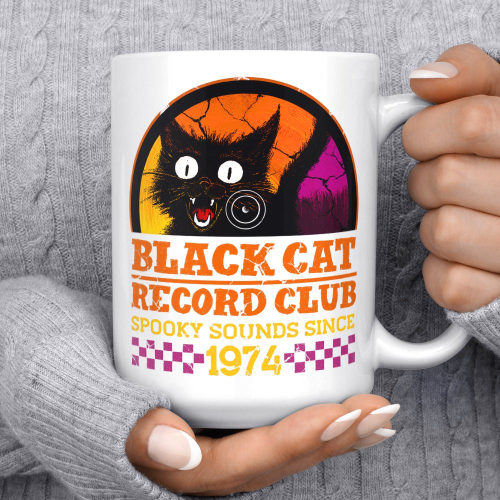 Black Cat Record Club Mug - -