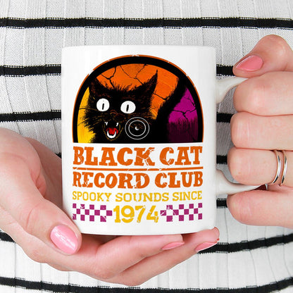 Black Cat Record Club Mug - -