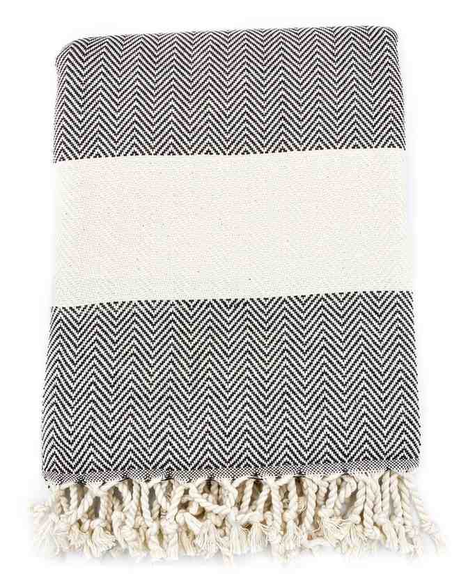 Herringbone Turkish Towel - - Towels
