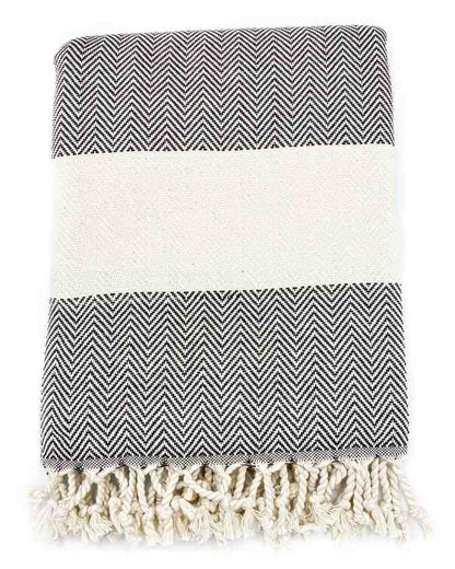 Herringbone Turkish Towel - - Towels