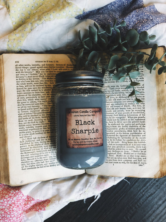 Black Sharpie Candle - - Candles & Melts
