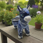 Blue Talavera Donkey Planter Handmade Mexican Pottery - - Talavera Planter