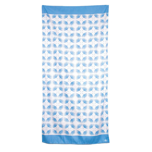 Blue Boca Raton Microfiber Beach Towel - - towel