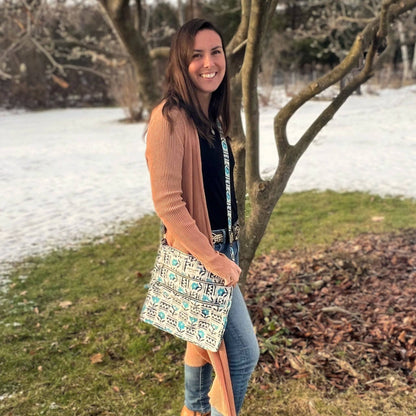 Boho Hippie Crossbody Bag - -