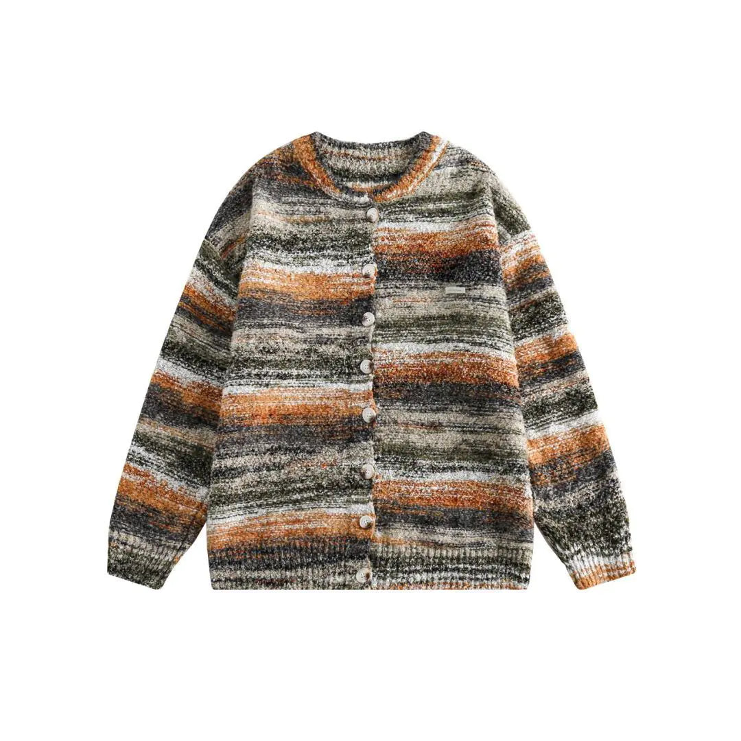 Gradient Knitted Cardigan Sweater Coat - Kia Day Design