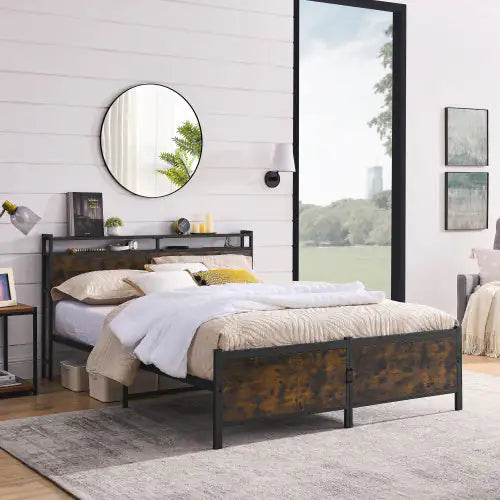 Queen Wrought Iron Bed Frame - - bed frame