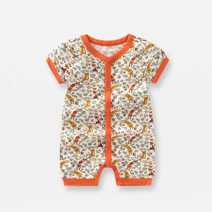 Bamboo Fiber Baby Zippered Romper - Kia Day Design
