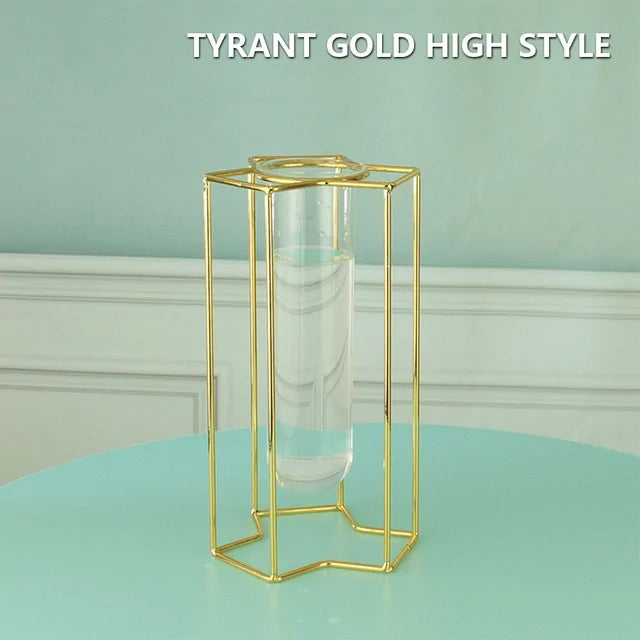 Creative Golden Glass Vase